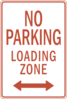 No Parking Loading Zone Clip Art